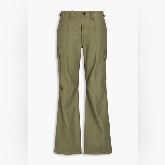 RE/DONE Military Cargo Trouser Pants in Bayleaf Green Size 25 NWT - Picture 5 of 11